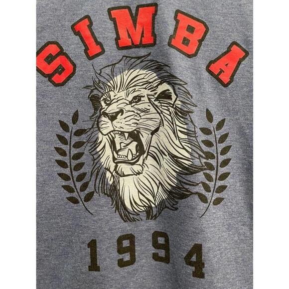Disney The Lion King Simba 1994 Heather Blue T-Shirt - Size S - Picture 2 of 7